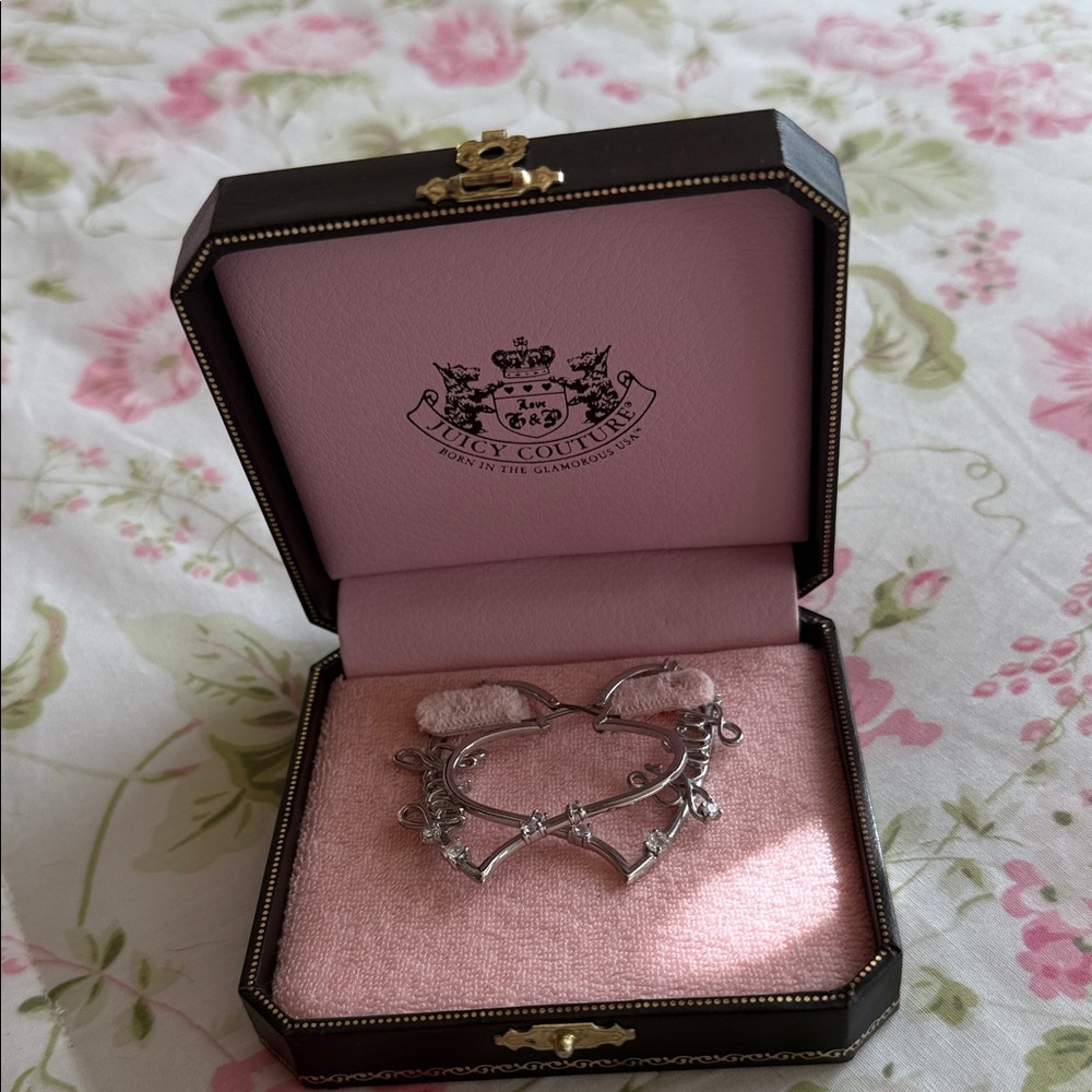 Juicy Couture Silver Charm Bracelet in Gift Box